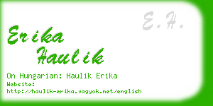 erika haulik business card